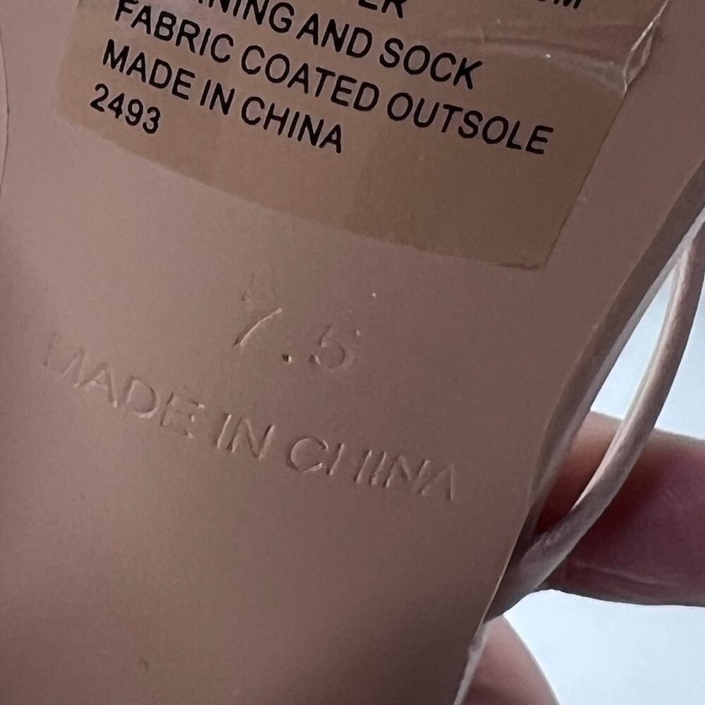 Steve Madden Brendi Strappy Satin Square Toe Heel Blush Women 7.5 - Picture 9 of 9